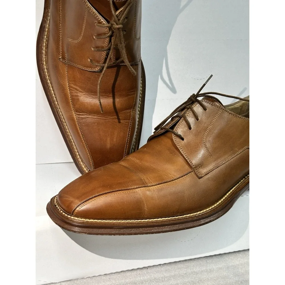 Bacharach Men's 11d Wilton Bicycle Toe Tan With Protective‎ Sleeves And Box